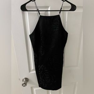 Size 6 Jackie Bernard Black Mini Dress